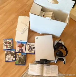 PS5 Disc Edition viel Zubehör wie Neu Bild 2
