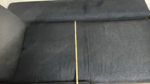 ECKSOFA in Webstoff Blau Bild 5