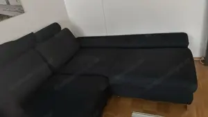 ECKSOFA in Webstoff Blau