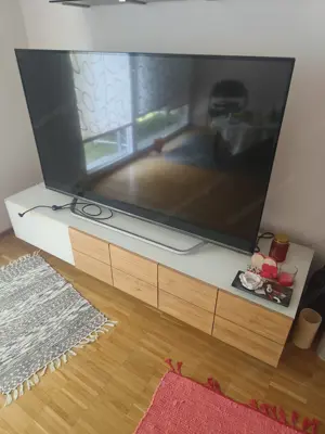 Voglauer Wohnwand 3 Teilig in Eichefarben 