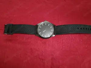 schwarze Herrn Armbanduhr 