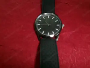 schwarze Herren Armbanduhr  Bild 3