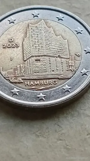 2  euro  2023 j Elbphilharmonie hamburg deutschland  Bild 4