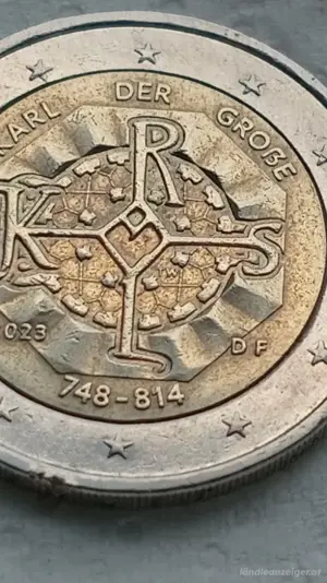 2  euro 2023 df münzen karl der große 