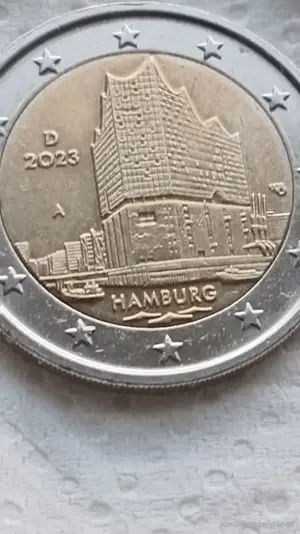 2 euro  2023 A Elbphilharmonie hamburg deutschland 