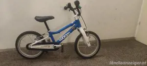 woom 2 Kinderfahrrad - Blau | Inkl. Klingel & Fahrradständer