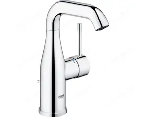 GROHE Essence New Einhand-Waschtischbatterie, 1 2  M-Size mit Ablaufgarnitur