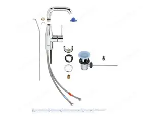 GROHE Essence New Einhand-Waschtischbatterie, 1 2  M-Size mit Ablaufgarnitur Bild 4
