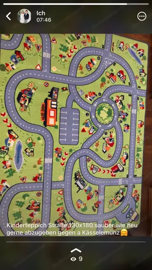 Spielteppich Strasse