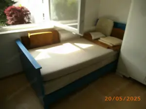 1 oder 2 Sofa - Bett in blau Junghans - Nostalgie Bild 5