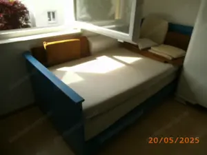 1 oder 2 Sofa - Bett in blau Junghans - Nostalgie Bild 4