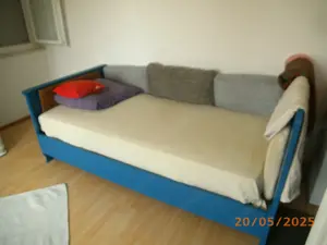 1 oder 2 Sofa - Bett in blau Junghans - Nostalgie Bild 6