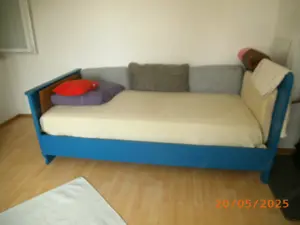 1 oder 2 Sofa - Bett in blau Junghans - Nostalgie Bild 3