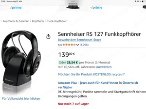 Kopfhörer Sennheiser HDR127 Bild 3