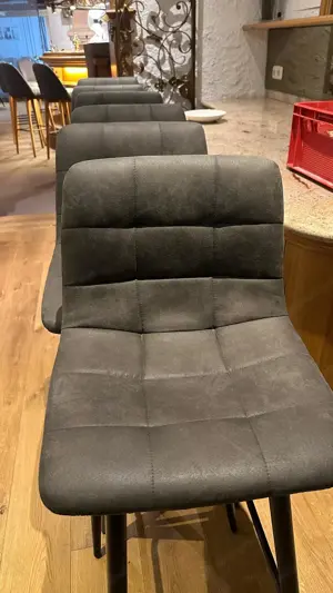 Barhocker grau schwarz