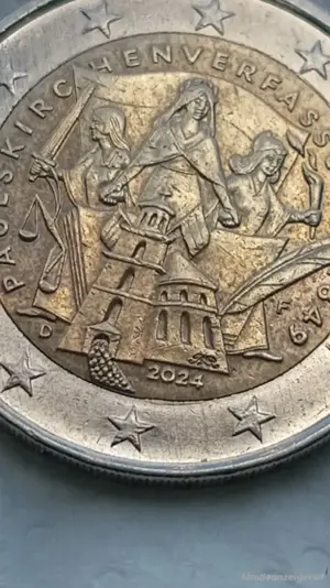 2 euro   2024 f paulskirchen verfassung  Bild 2