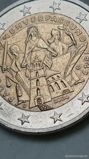 2 euro  2024 g paulskirchen verfassung 