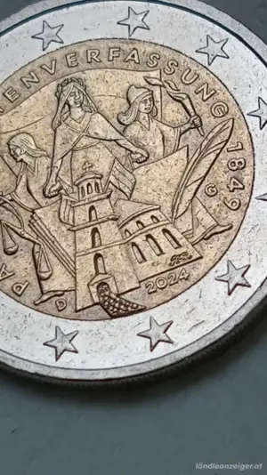 2 euro  2024 g paulskirchen verfassung  Bild 3