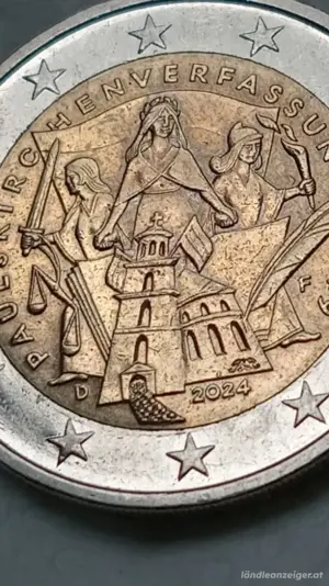 2 euro  2024 f paulskirchen verfassung deutschland  Bild 2