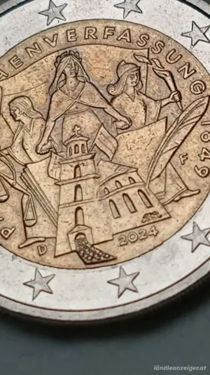 2 euro  2024 f paulskirchen verfassung deutschland  Bild 5