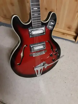 Verkaufe 1 Maya Halbresonanz Gitarre 1975 Bild 5