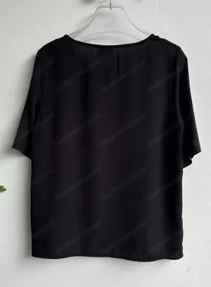 Feines schwarzes kurzarm Ober von Vero Moda Bild 3