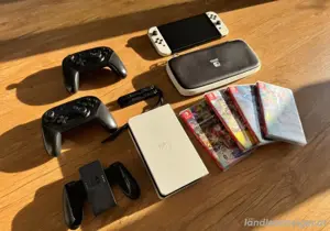  Nintendo Switch OLED   Paket mit 2 Pro Controllern  Bild 4