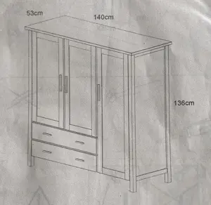 Schrank in Eiche Massivholz Bild 6