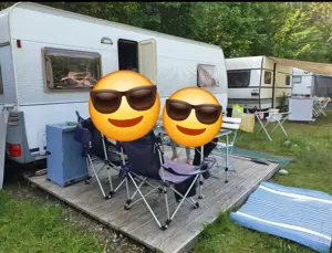 Wohnwagen Dethleffs Beduin 580 DB(2002)Wasserschaden + Dauercampingstellplatz Bild 10