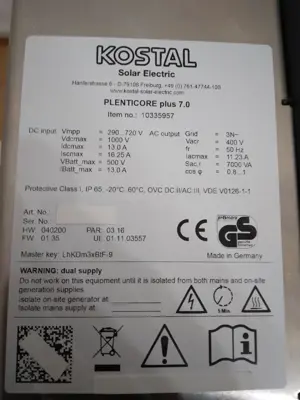 Wechselrichter Kostal Plenticore plus 7.0 mit Herstellergarantie bis 2035 Bild 2