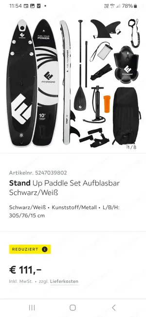 Neues  Fit Engine Stand up paddleboard Bild 8
