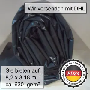 Neue LKW Plane Grün 12.8 x 1.95 cm 600 g m  Bild 7
