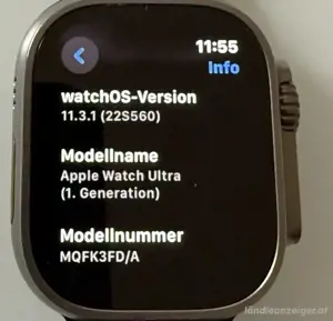 Apple Watch ultra 1 , 49mm mit weib Armbänder und OVP + rechung  , akkukapazität : 100%