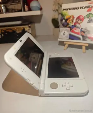 Nintendo 3DS xl neue spielkonsole mit Mario kart und animal crossing videospiel . OVP Bild 4