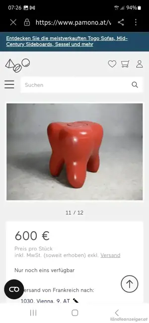 XXL Zahn Hocker Bild 4