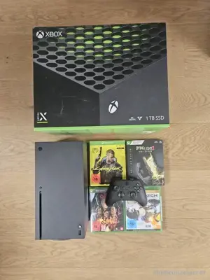 Xbox serie X Microsoft spielkonsole mit OVP inklusive 4 videospiel + 1 controller Bild 2