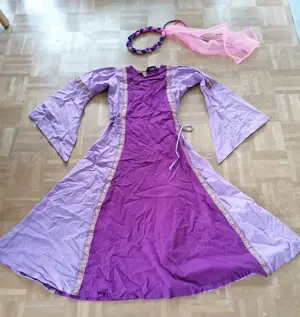 Kleid violett lila Mittelalter Grösse M