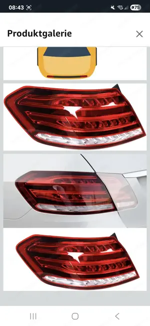 Rückleuchten Rücklicht Bremslicht Mercedes Benz E Klasse