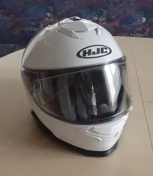 Motorradhelm HJC weiss