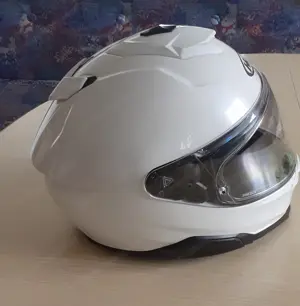 Motorradhelm HJC weiss Bild 2