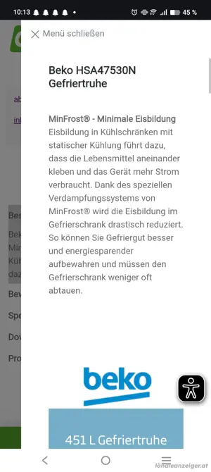 450 liter Gefriertruhe Bild 3