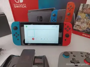 Nintendo switch spielkonsole mit 2 kontrollern und OVP . guten zustand  Bild 4