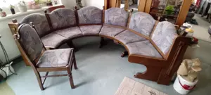 Sitzbank Schrank Stuhl Vollholz massiv Bild 7