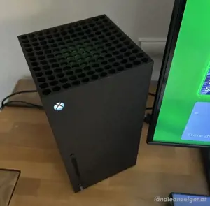 Xbox serie X Microsoft Schwarz spielkonsole mit kontrollern ubd OVP