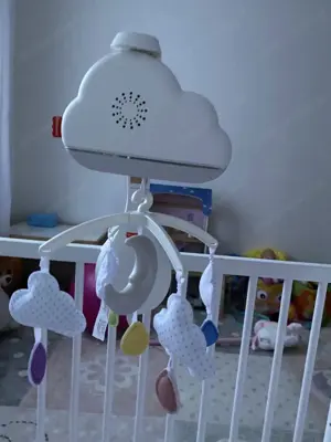 Babybett Mobile weis