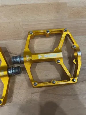 MTB Flat Pedale   Orange   Gebraucht, voll funktionsfähig Bild 2