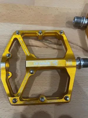 MTB Flat Pedale   Orange   Gebraucht, voll funktionsfähig Bild 3