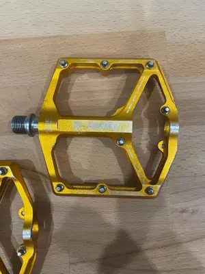 MTB Flat Pedale   Orange   Gebraucht, voll funktionsfähig Bild 5