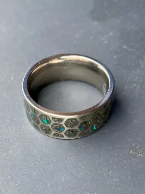 Hexagon Star Dust  Ring Bild 5
