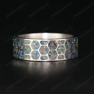 Hexagon Star Dust  Ring Bild 2